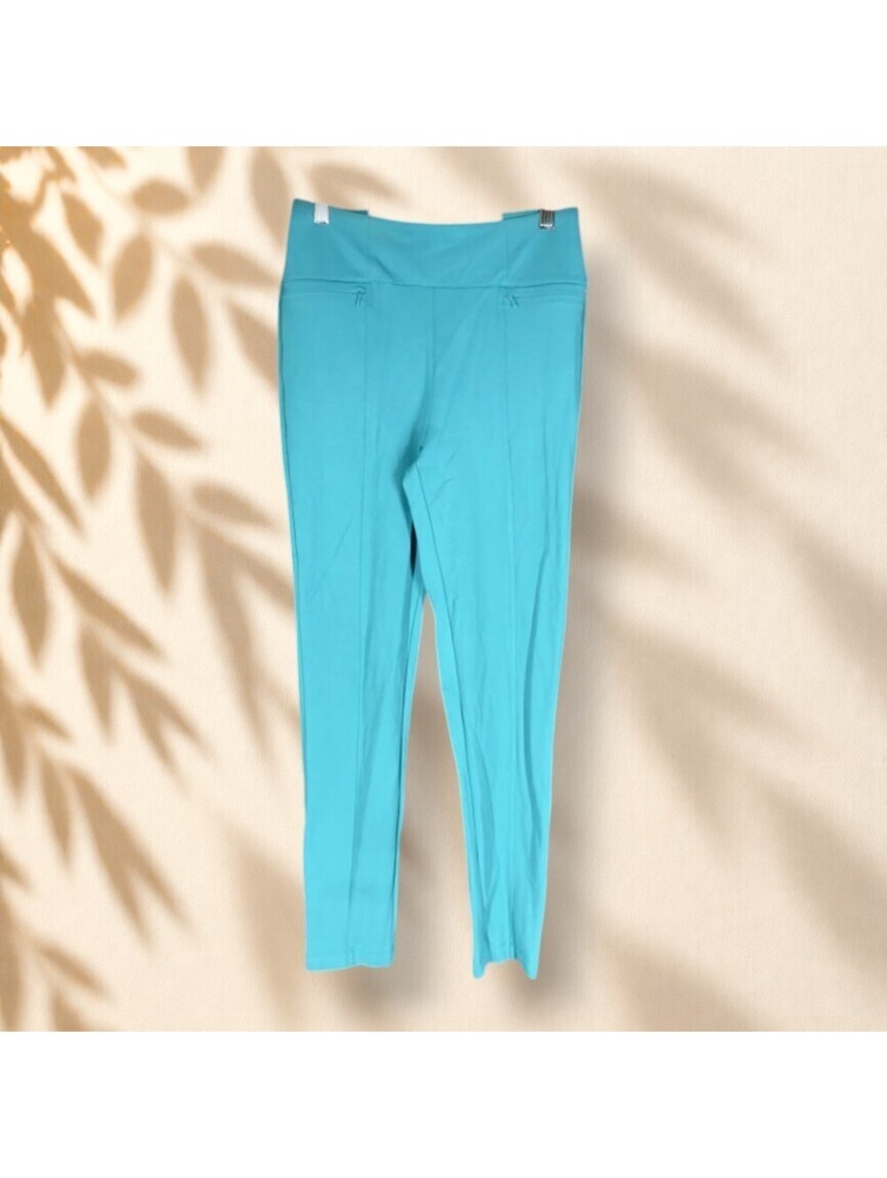 Betabrand Activewear Leggings Women S Small Blue High Rise Yoga Gym Pull On